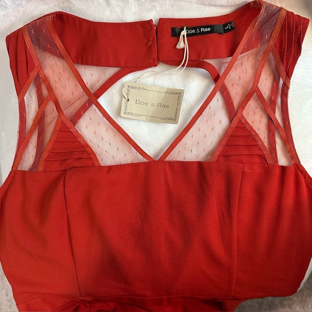 NWT Red Swing Dress, Large - Picture 2 of 7